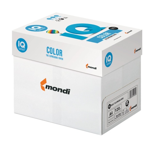 Бумага цветная для принтера IQ Color А4, 120 г/м2, 250 листов фото 2